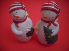 FREE SHIPPING Twilight Snowman Christmas Salt Pepper Shakers Certified International