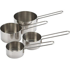 Update Interantional 4  Piece Stainless Steel Measuring Cup Set