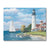 CounterArt Tempered Glass Counter Saver Cutting Board Lighthouse Mural Coastal Beach