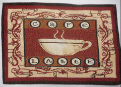 Home Concepts Latte Coffee Cup Tapestry Placemats Place Mats set of 4