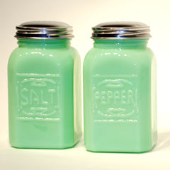 Green Jade Salt Pepper Shaker Set