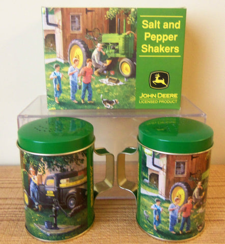 John Deere Salt and Pepper Shakers Large Handle